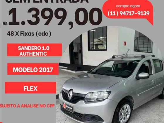 RENAULT SANDERO 1.0 12V SCE FLEX AUTHENTIQUE MANUAL